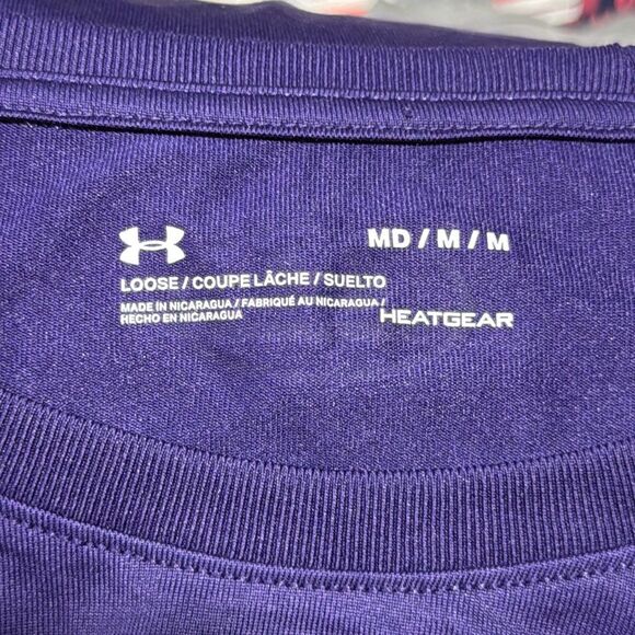 Under Armour Women's Deep Purple Long Sleeve Tee - Picture 4 of 4